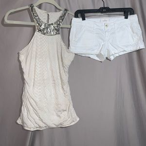 Shorts outfit EXPRESS tank and Hollister shorts